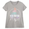 Fantasyland Castle ''Here For The Magic'' T-Shirt For Adults -Disney 2325046850053M