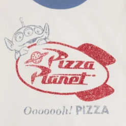 Pizza Planet Alien Logo Ringer T-Shirt For Adults, Toy Story -Disney 2325048780023M 2