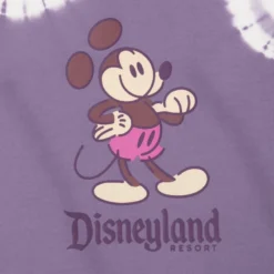Purple Mickey Mouse Genuine Mousewear Tie-Dye T-Shirt For Women, Disneyland -Disney 2325051570018M 2