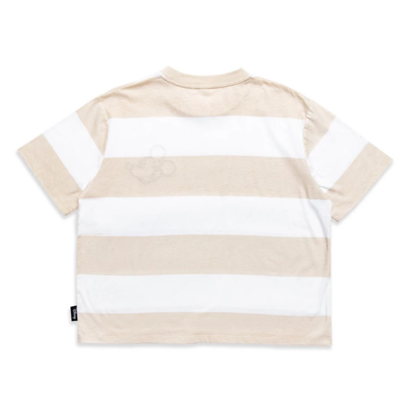 Mickey Mouse Striped Crop T-Shirt For Women 4 Mickey Mouse Striped Crop T-Shirt For Women - Image 2