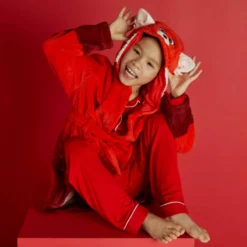 Mei Lee Red Panda Dressing Gown For Kids, Turning Red 9 Mei Lee Red Panda Dressing Gown For Kids, Turning Red -Disney 2327049220061M 2
