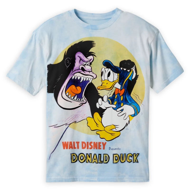 Donald Duck And The Gorilla Tie-Dye T-Shirt For Adults 3 Donald Duck And The Gorilla Tie-Dye T-Shirt For Adults