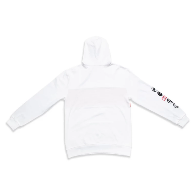 Marvel Logo White Hoodie For Adults 4 Marvel Logo White Hoodie For Adults - Image 2