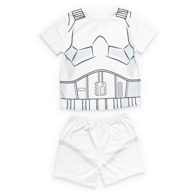 Stormtrooper Short Sleeve Pyjamas Set For Kids, Star Wars 3 Stormtrooper Short Sleeve Pyjamas Set For Kids, Star Wars