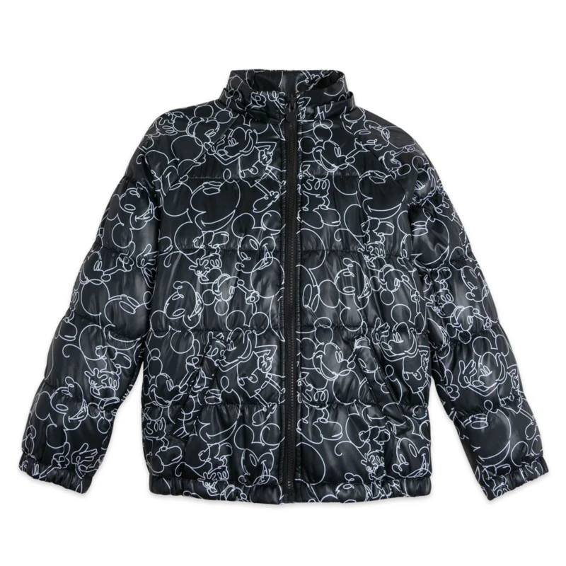 Mickey Mouse Hooded Puff Jacket For Kids 4 Mickey Mouse Hooded Puff Jacket For Kids - Image 2