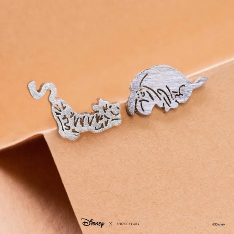 Disney Earrings Tigger And Eeyore, Silver 4 Disney Earrings Tigger And Eeyore, Silver - Image 2