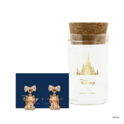 Disney Drop Earring Diamante Marie, Rose Gold