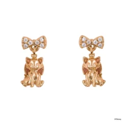 Disney Drop Earring Diamante Marie, Rose Gold -Disney 348658015825 3