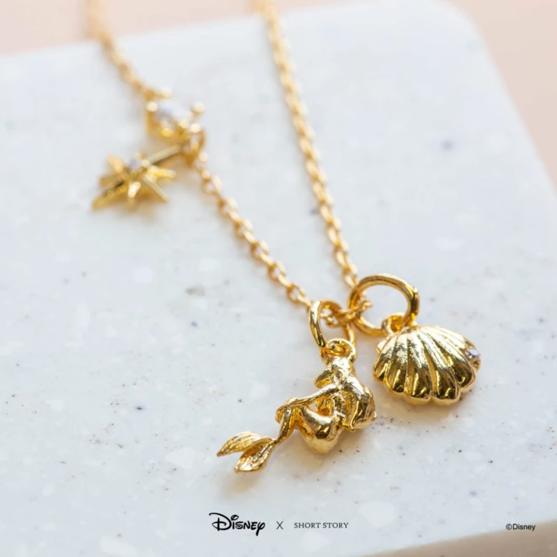 Disney Necklace Little Mermaid, Gold 4 Disney Necklace Little Mermaid, Gold - Image 2