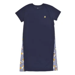 Donald Duck Birthday 2023 Short Sleeve Blue Dress For Women