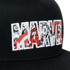 Marvel Logo Flat Brim Cap For Adults -Disney 427503161807 4