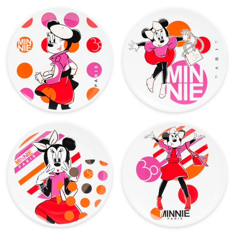 Minnie Parisienne Plates, Set Of 4 3 Minnie Parisienne Plates, Set Of 4