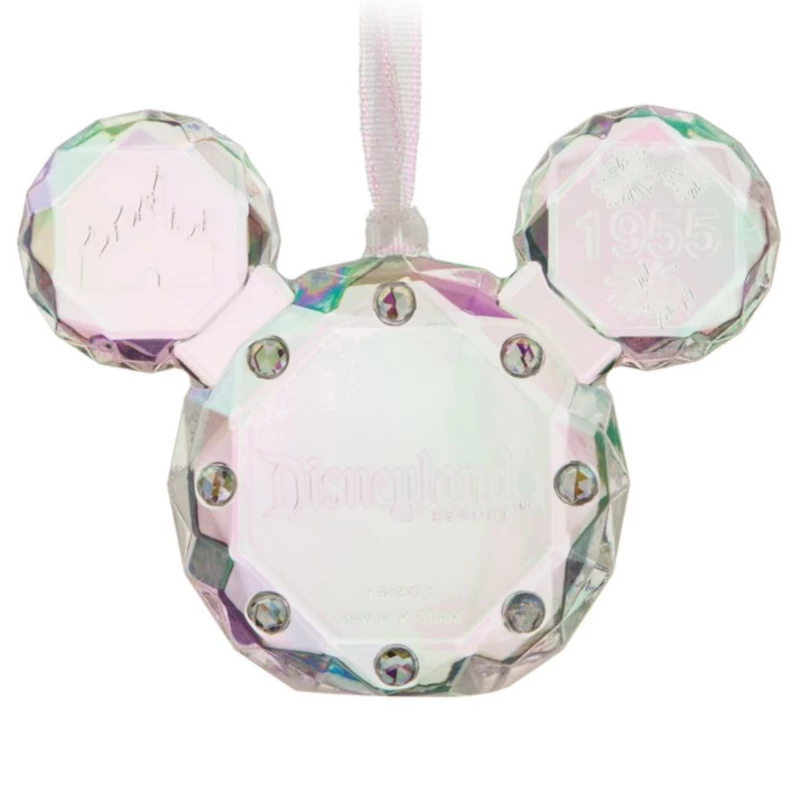 Mickey Mouse Icon Faceted Ornament, Disneyland 3 Mickey Mouse Icon Faceted Ornament, Disneyland