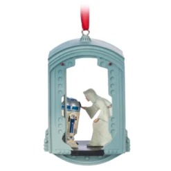 Princess Leia And R2-D2 Hanging Ornament, Star Wars -Disney 465063299103 1