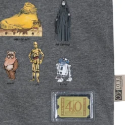 Star Wars: Return Of The Jedi 40th Anniversary Ringer T-shirt For Kids -Disney 5007048780208M 2